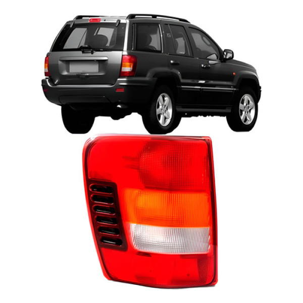 Lanterna Traseira Grand Cherokee 1999 A 2004 Tricolor