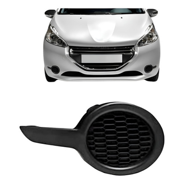 Moldura Milha Auxiliar Peugeot 208 2012-2016 S/furo - Direito