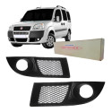 Grade Do Parachoque Moldura Milha Doblo 09 A 2013 Com Furo-