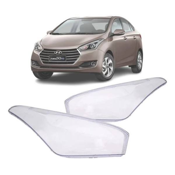 Par De Lente Farol Hyundai Hb20 2013 2014 15 16 17 18 2019