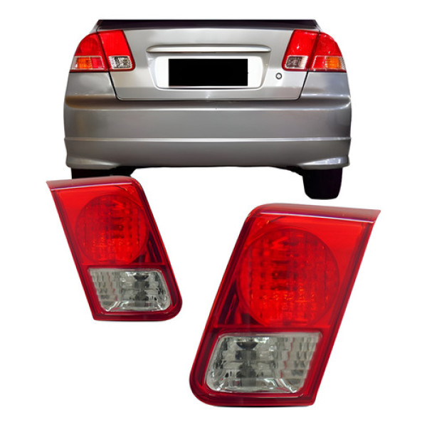 Lanterna Traseira Para Honda Civic 03 2004 05 06 Sedan Mala