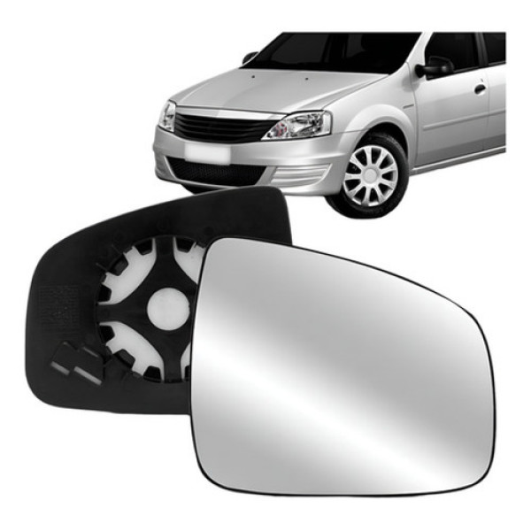 Lente Retrovisor Logan 2009 10 11 12 13 2014 S/ Aquecimento