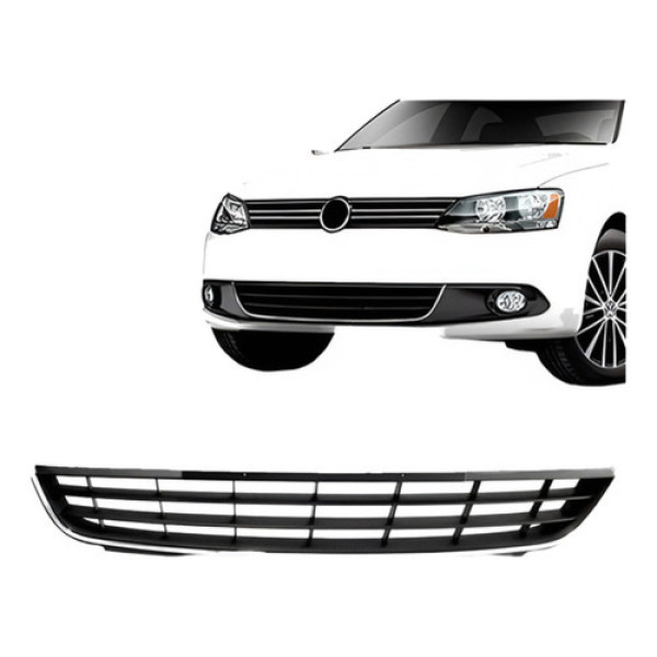 Grade Inferior Central Volkswagen Jetta 11/2014 Preta Oferta Preto