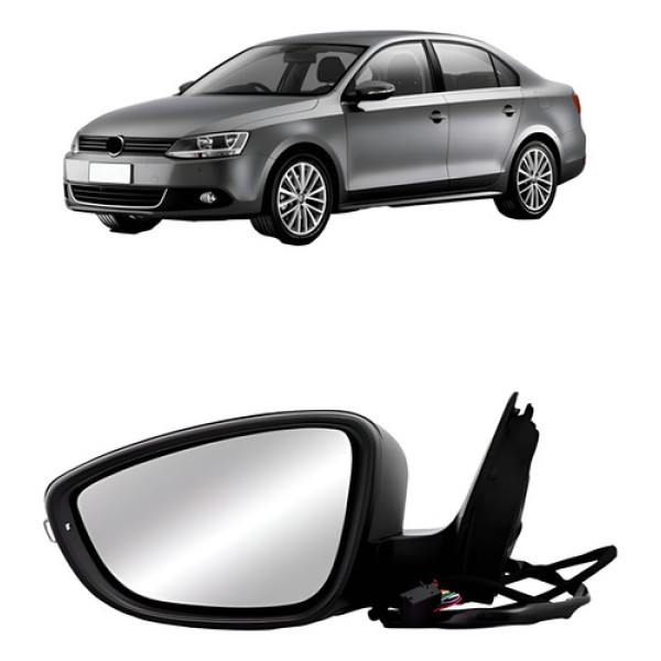 Retrovisor Eletrico Retratil Com Pisca Jetta 2011 A 2018