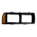 Par Moldura Farol Passat 1983 A 1988 Foco Duplo Preto