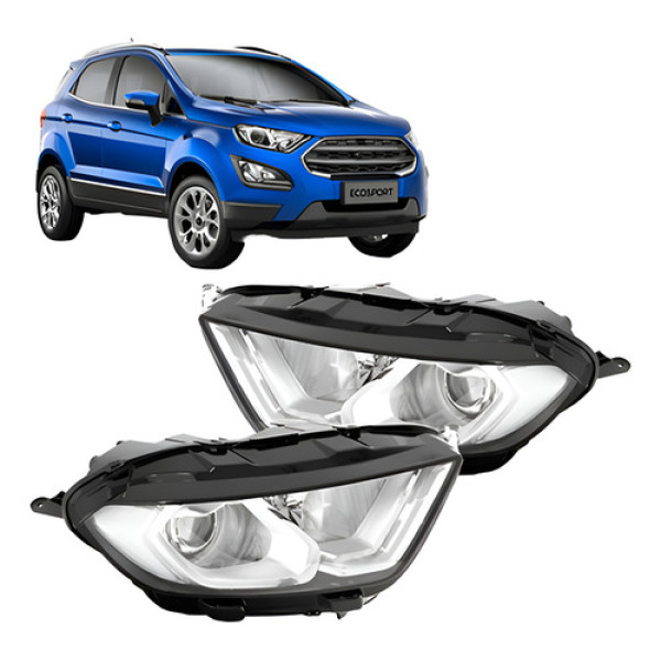 Par Farol Ecosport 2018 2019 2020 Manual Com Led