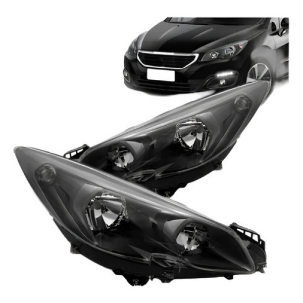 Par Farol Peugeot 308 2017 A 2018 Manual Com Soquete