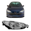 Farol 206 2004 A 2011 Elétrico  Liso Foco Duplo