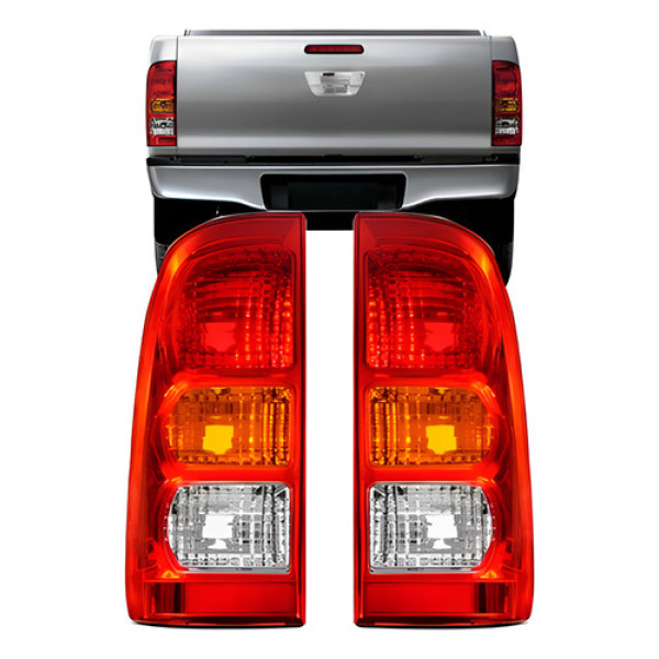 Par Lanterna Traseira Hilux Srv 2005 A 2011 Modelo Original