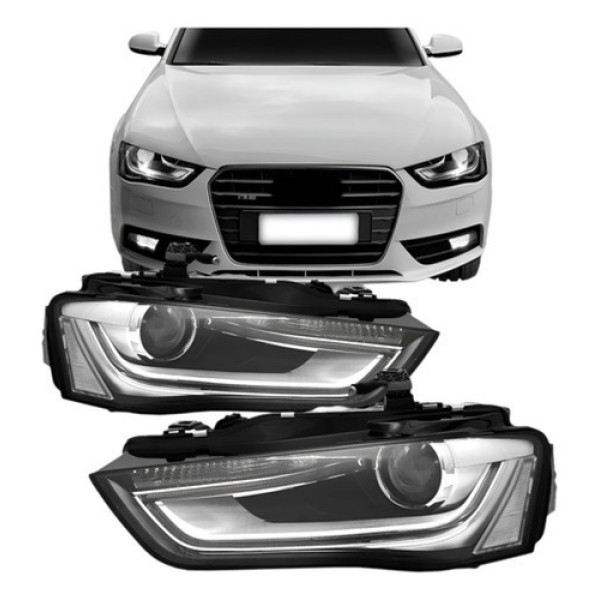 Farol Audi A4 2013 2014 2015 2016 Elétrico Com Motor Tyc