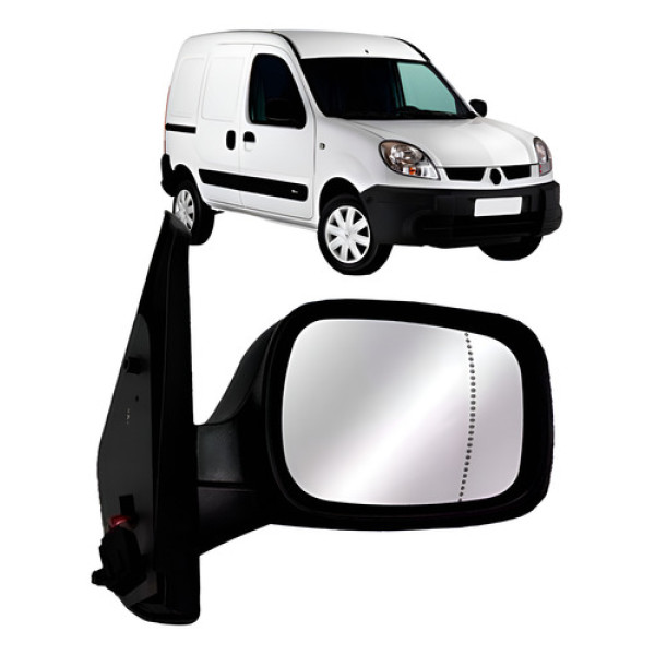 Retrovisor Kangoo 2003 A 2015 Com Controle Asferico