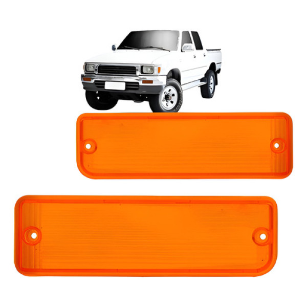 Lente Pisca Seta Parachoque Hilux 1992 À 2001