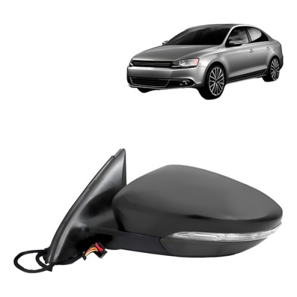 Retrovisor Jetta Comfortline 11 A 18 Termico Eletric C/pisca