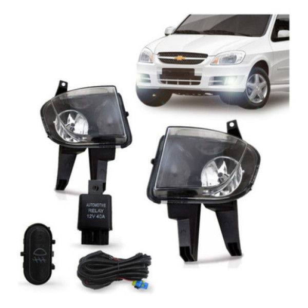 Kit Farol Milha Celta 2007 2008 2009 2010 2011 2012 Prisma