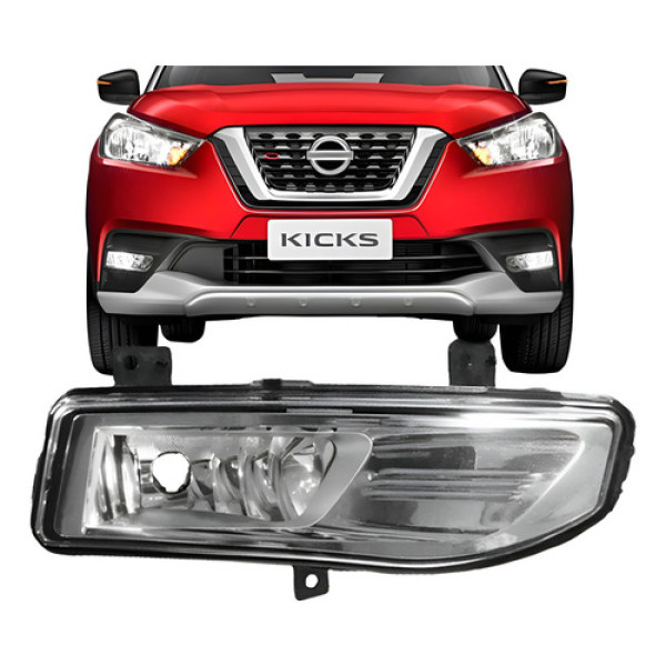 Farol Milha Auxiliar Kicks 2017 2018 2019