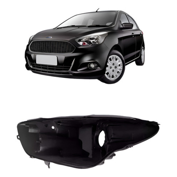 Carcaça Farol Dianteiro Para Ford Ka 2019 2020 2021 2022