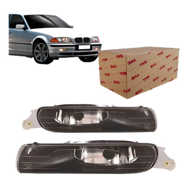 Par Farol Milha Bmw Serie 3 320 323 325 98 99 00 2001 Transparente