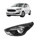 Farol Ford Ka 2019 2022 Mascara Negra Manual Lado Esquerdo