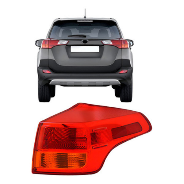 Lanterna Traseira Rav4 2013 2014 2015 2016 Bicolor Canto