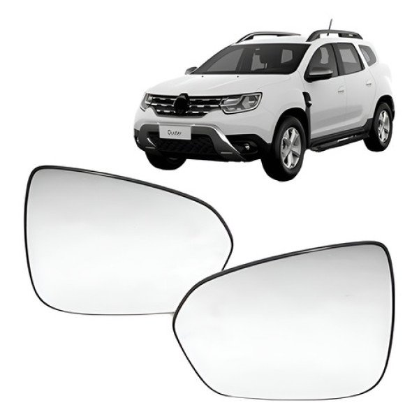Par Lente Retrovisor C/ Aquecedor Duster 2021 A 2022