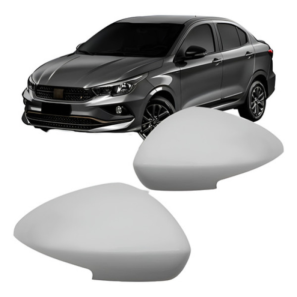 Jogo Capa Retrovisor Argo Cronos 2017/2021 Primer Com Furo