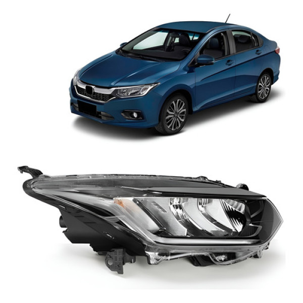Farol Para Honda City 2018 2019 2020 2021 Com Led