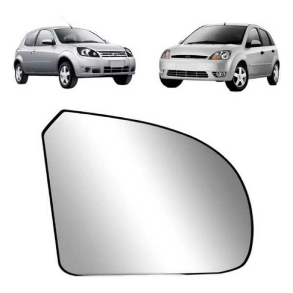 Lente Retrovisor Fiesta 2003 A 2014 Ford Ka 2008 A 2012 Nova