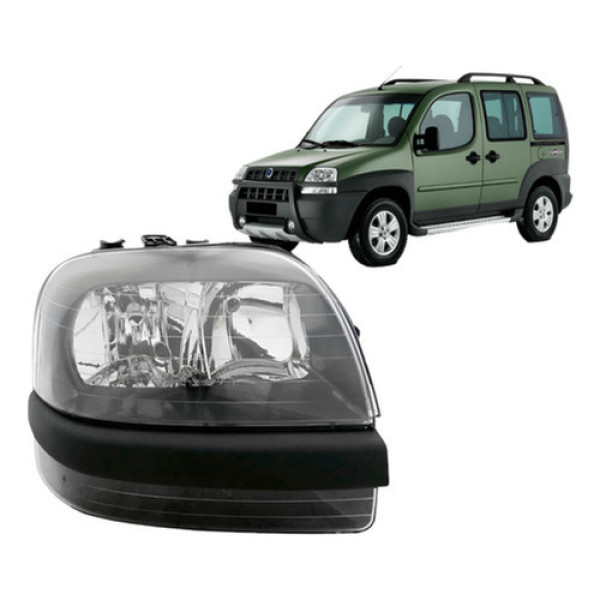 Farol Doblo 2002 A 2009 C/ Auxiliar Fume