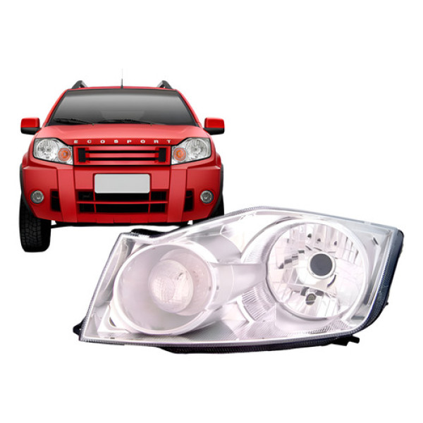 Farol Ecosport 2008 2009 2010 2011 Bronze Esquerdo/motorista