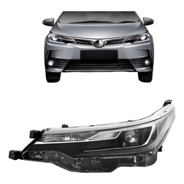 Farol Corolla Altis 2018 2019 Eletrico C/ Motor Projetor Led