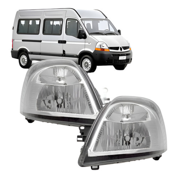 Par Farol Master 2009 A 2012 Eletrico C/motor Mega Desconto