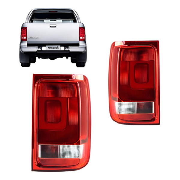 Sinaleira Traseira Amarok 10 11 12 13 14 Com Luz Neblina