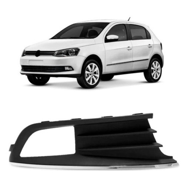 Moldura Milha Gol G6 2013 2014 2015 2016 C/friso Cromado