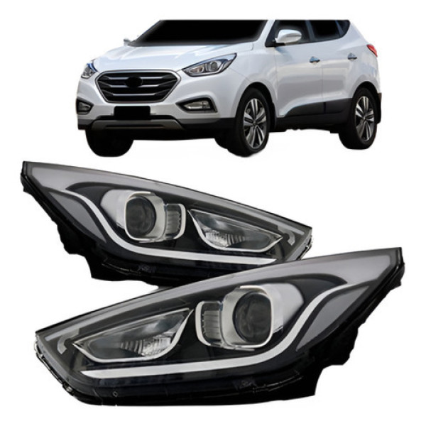 Par Farol Ix35 2015 2016 2017 Elétrico/manual Com Led
