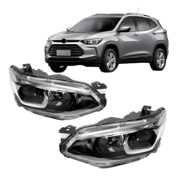 Par Farol Elétrico C/ Motor Tracker 2020 A 2022