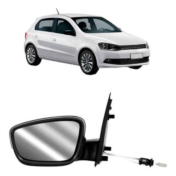 Retrovisor Gol G6 2013 A 2016 Texturizado C/ Controle