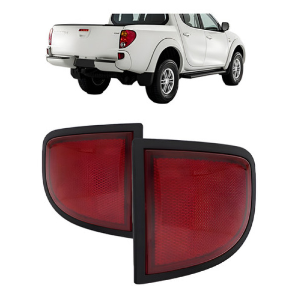 Lanterna Refletor Traseiro Triton 2007 A 2010 Vermelho