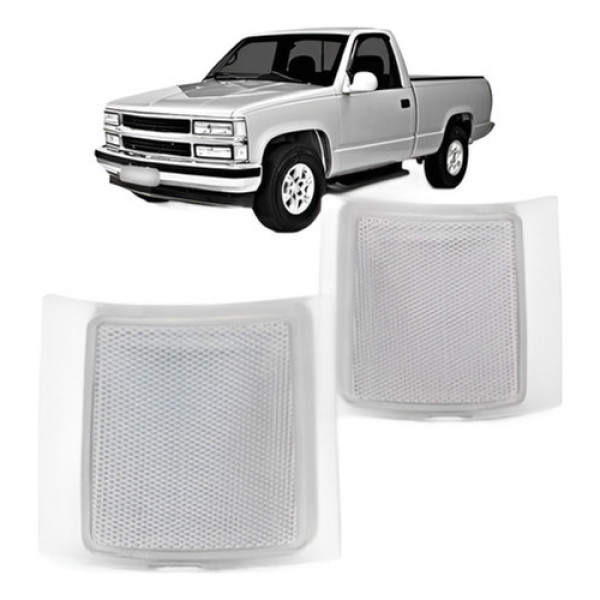 Kit Pisca Seta Farol Silverado 1993 A 2001 Cristal Oferta
