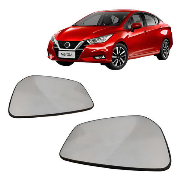 Par Lente Subconjunto Do Retrovisor Versa 2020 A 2022