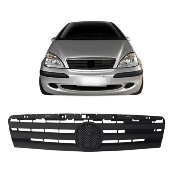 Grade Radiador Classe A 1997 A 2006 Preto Modelo Original Preto