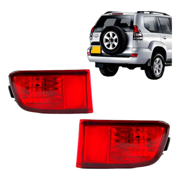 Par Refletor Parachoque Traseiro Prado 2003 A 2009