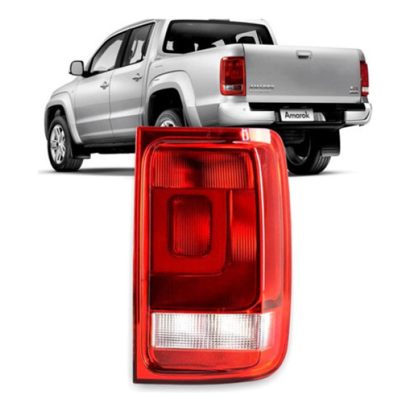 Lanterna Traseira Amarok 2010 A 2014 C/ Luz Neblina Cristal