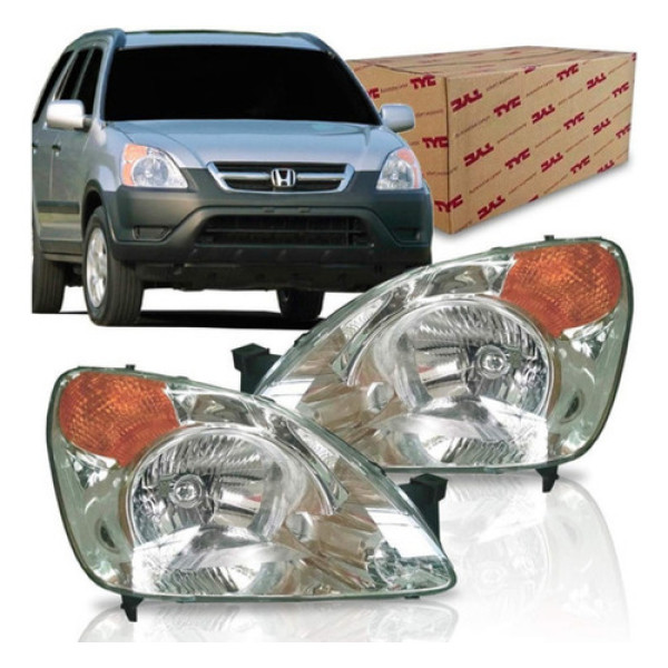 Farol Para Honda Crv Ano 2002 2003 2004 Pisca Ambar Tyc.