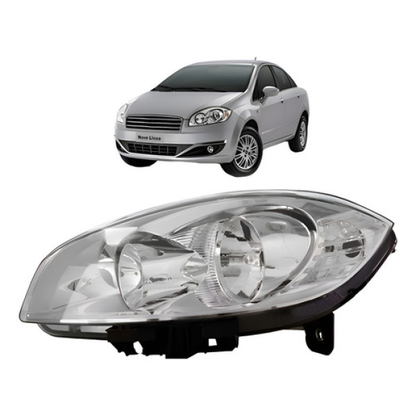 Farol Linea 2009 2010 2011 2012 Novo Lado Esquerdo Esquerdo/motorista
