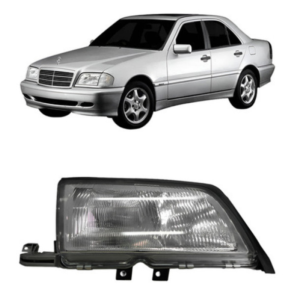 Farol Para Mercedes C220 1997 1998 1999 2000 Direito/passageiro
