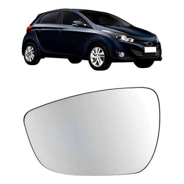 Lente Retrovisor Hb20 2012 2013 2014 A 2019 S/ Aquecimento