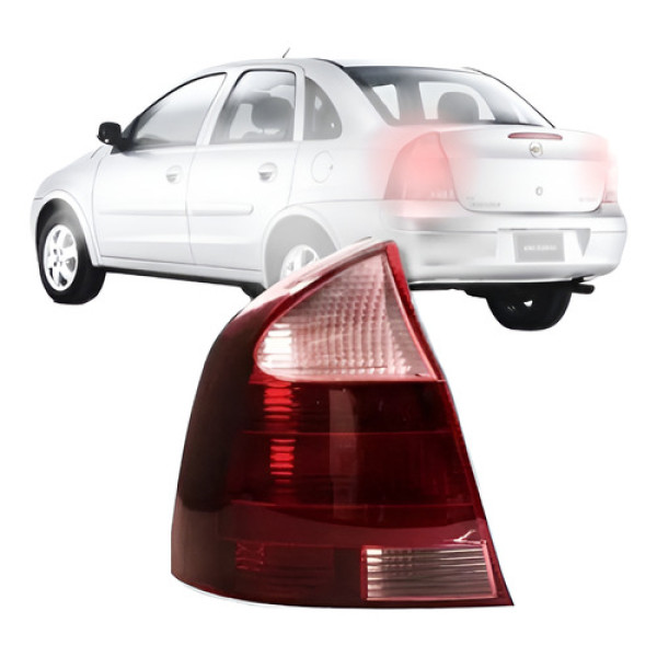 Lanterna Traseira Ré Rosa Gm Corsa Sedan 2003/2012 Esquerdo Esquerdo/motorista