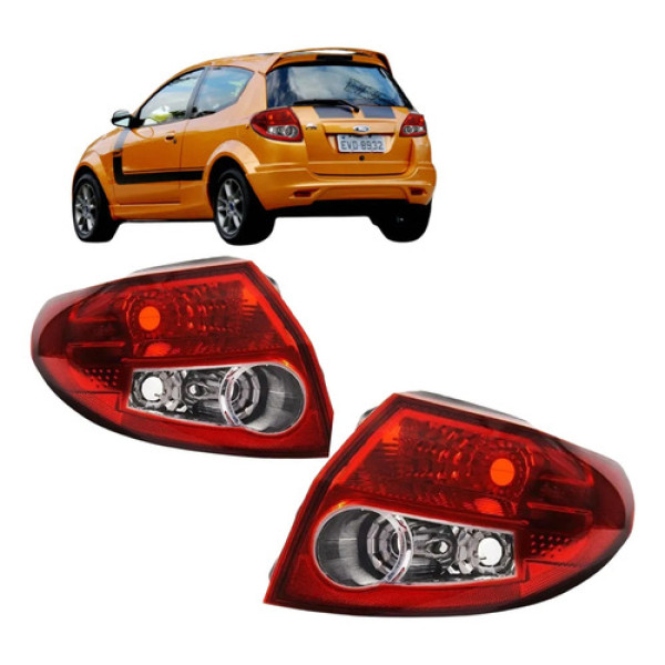 Par Lanterna Traseira Ford Ka 2008 A 2013 Bicolor Nova