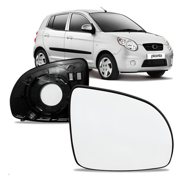 Par Lente Retrovisor Para Kia Picanto 2008 Até 2011