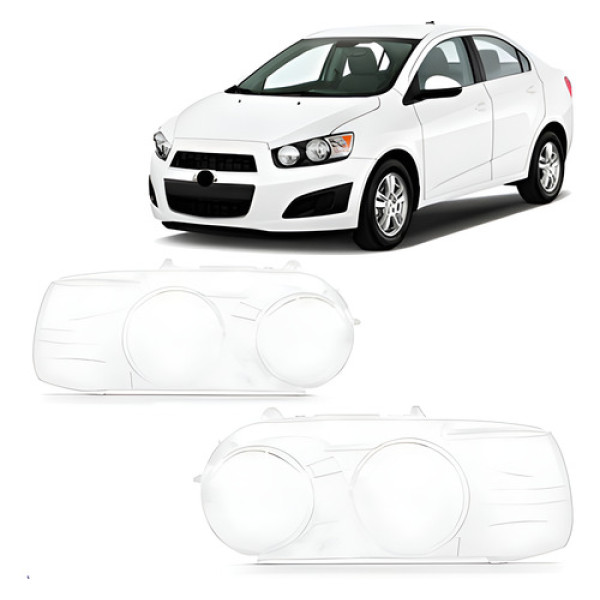 Par Lente Farol Para Chevrolet Sonic 2012 Até 2015